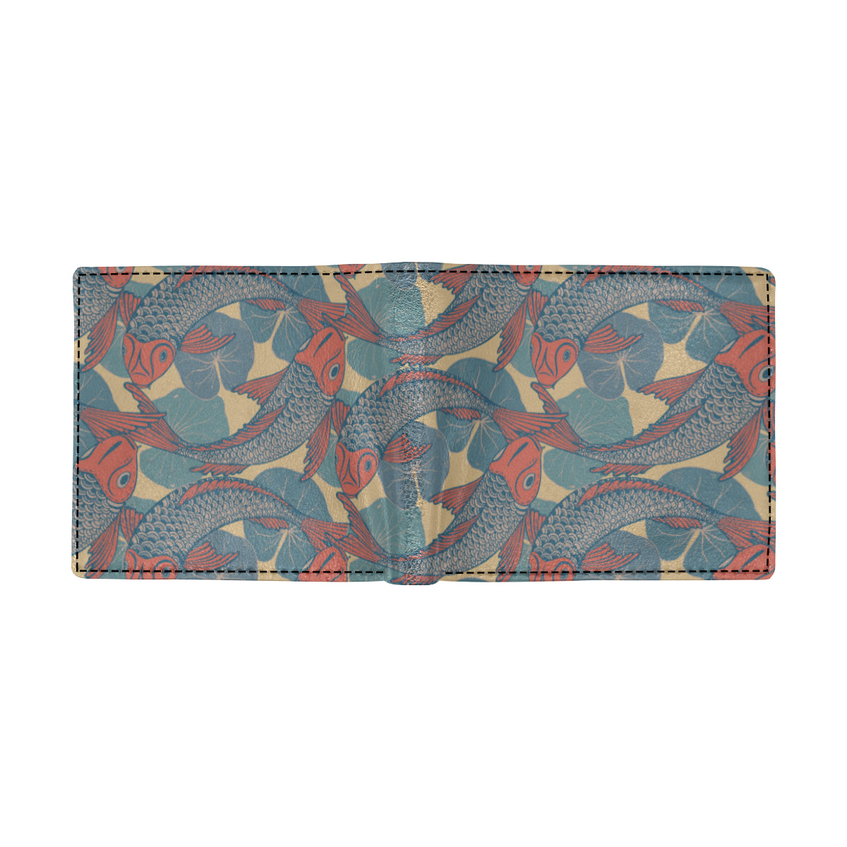 Pisces Pattern Print Design A01 Men's ID Card Wallet