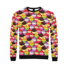 Cupcake Pattern Print Design CP02 Men Long Sleeve Sweatshirt