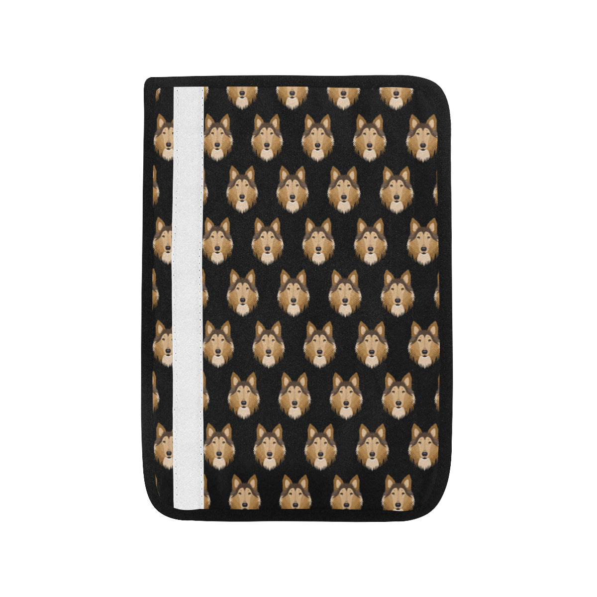 Collies Pattern Print Design 01 Car Seat Belt Cover