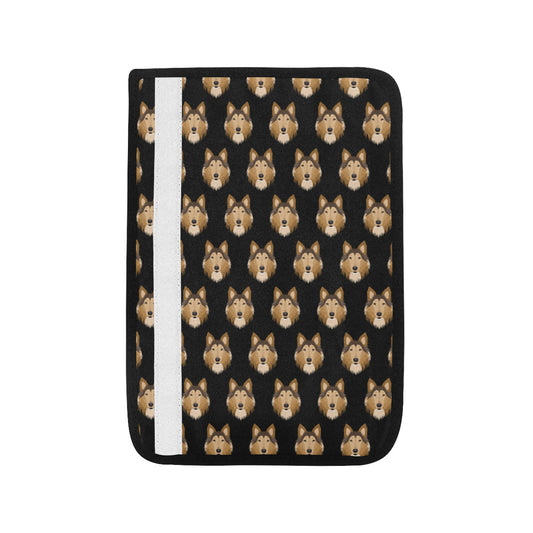 Collies Pattern Print Design 01 Car Seat Belt Cover