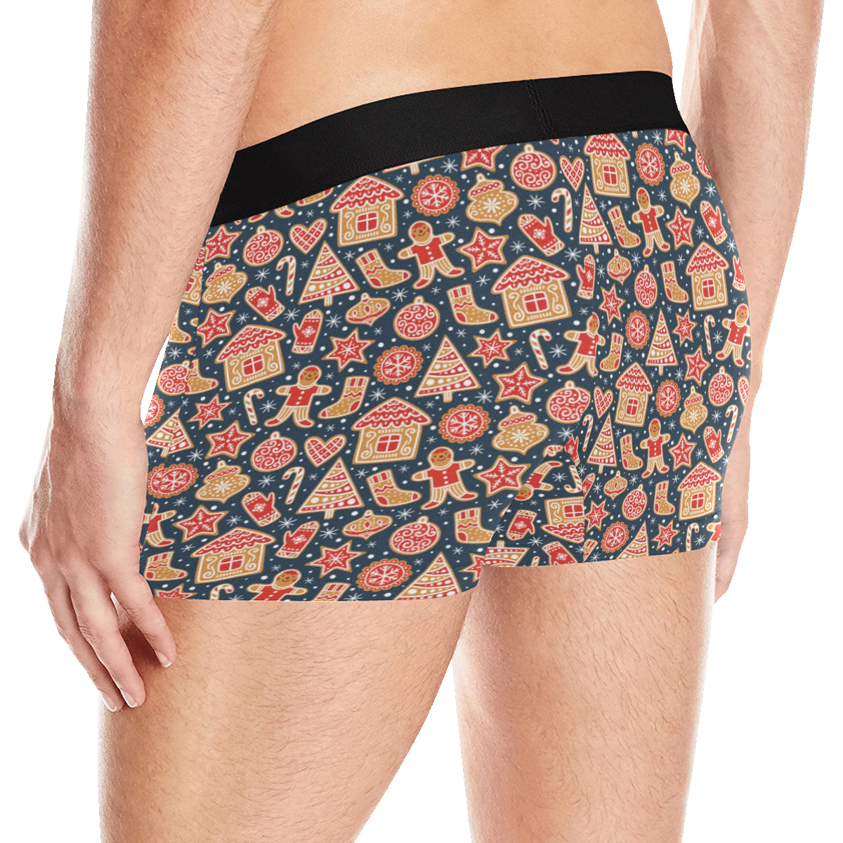 Gingerbread Pattern Print Design 03 Men's Boxer Briefs
