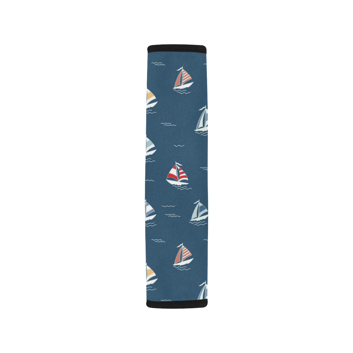 Sailing Ships Pattern Print Design A02 Car Seat Belt Cover