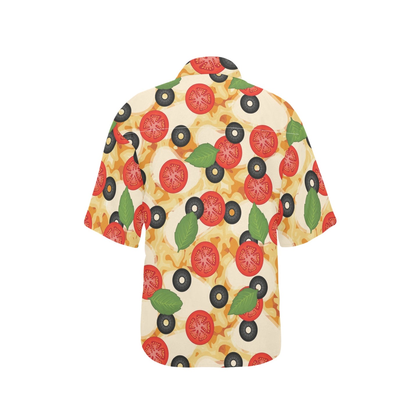 Pizza Pattern Print Design A05 Women's Hawaiian Shirt