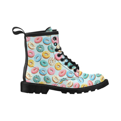 Donut Pattern Print Design DN05 Women's Boots