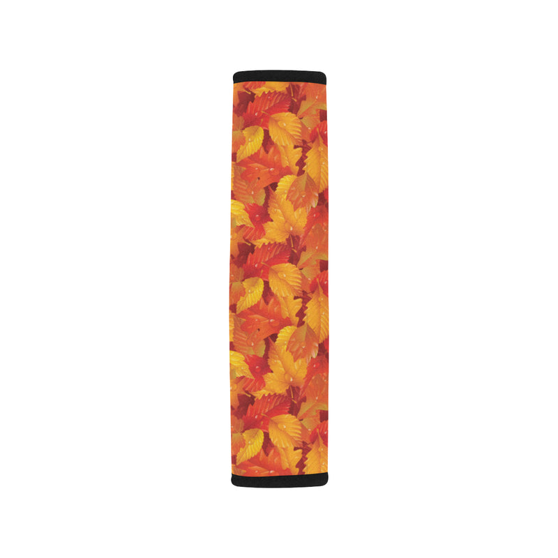 Elm Leave Autum Print Pattern Car Seat Belt Cover