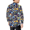 Beach Themed Pattern Print Design 04 Men's Long Sleeve Shirt