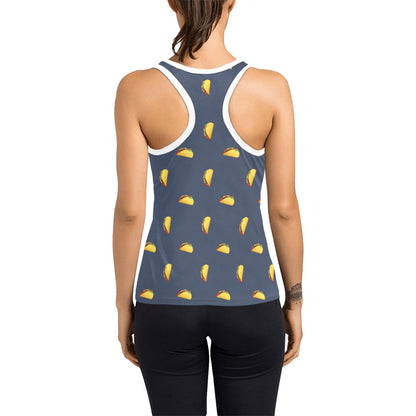 Taco Print Design LKS305 Women's Racerback Tank Top