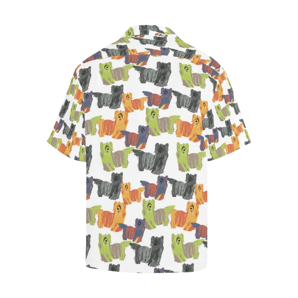 Skye Terriers Print Design LKS301 Men's Hawaiian Shirt