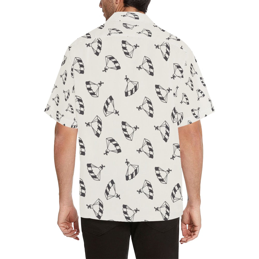 Skydiver Print Design LKS301 Men's Hawaiian Shirt