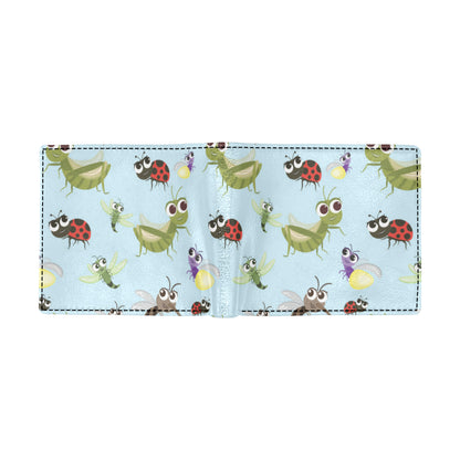 Ladybug Pattern Print Design 01 Men's ID Card Wallet
