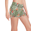 Bird Of Paradise Pattern Print Design BOP08 Yoga Shorts