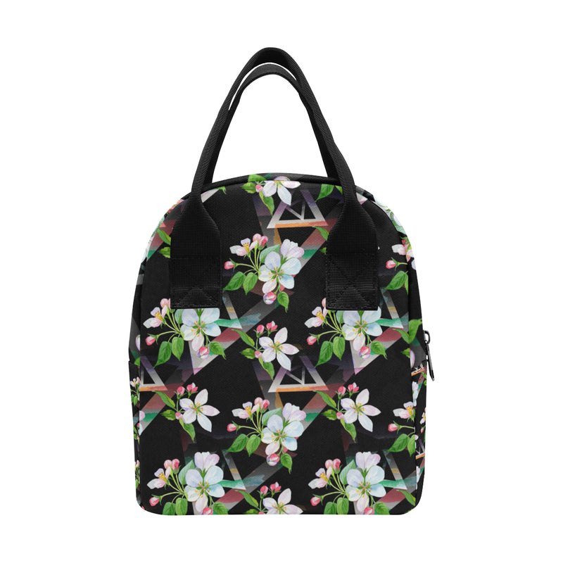 Apple blossom Pattern Print Design AB07 Insulated Lunch Bag