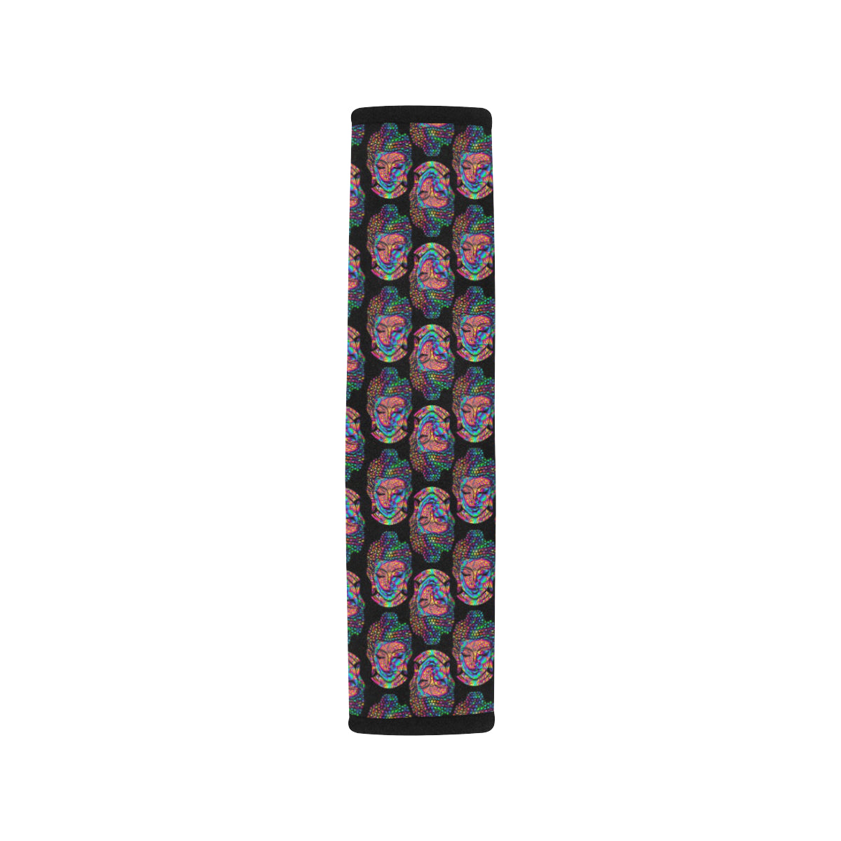 Buddha Head Colorful Print Car Seat Belt Cover