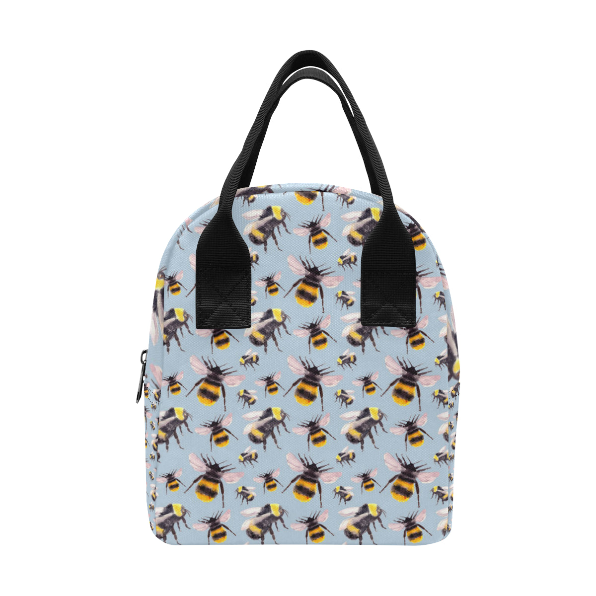 Bee Pattern Print Design BEE08 Insulated Lunch Bag