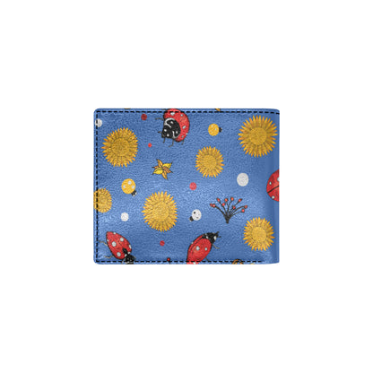 Ladybug Pattern Print Design 05 Men's ID Card Wallet