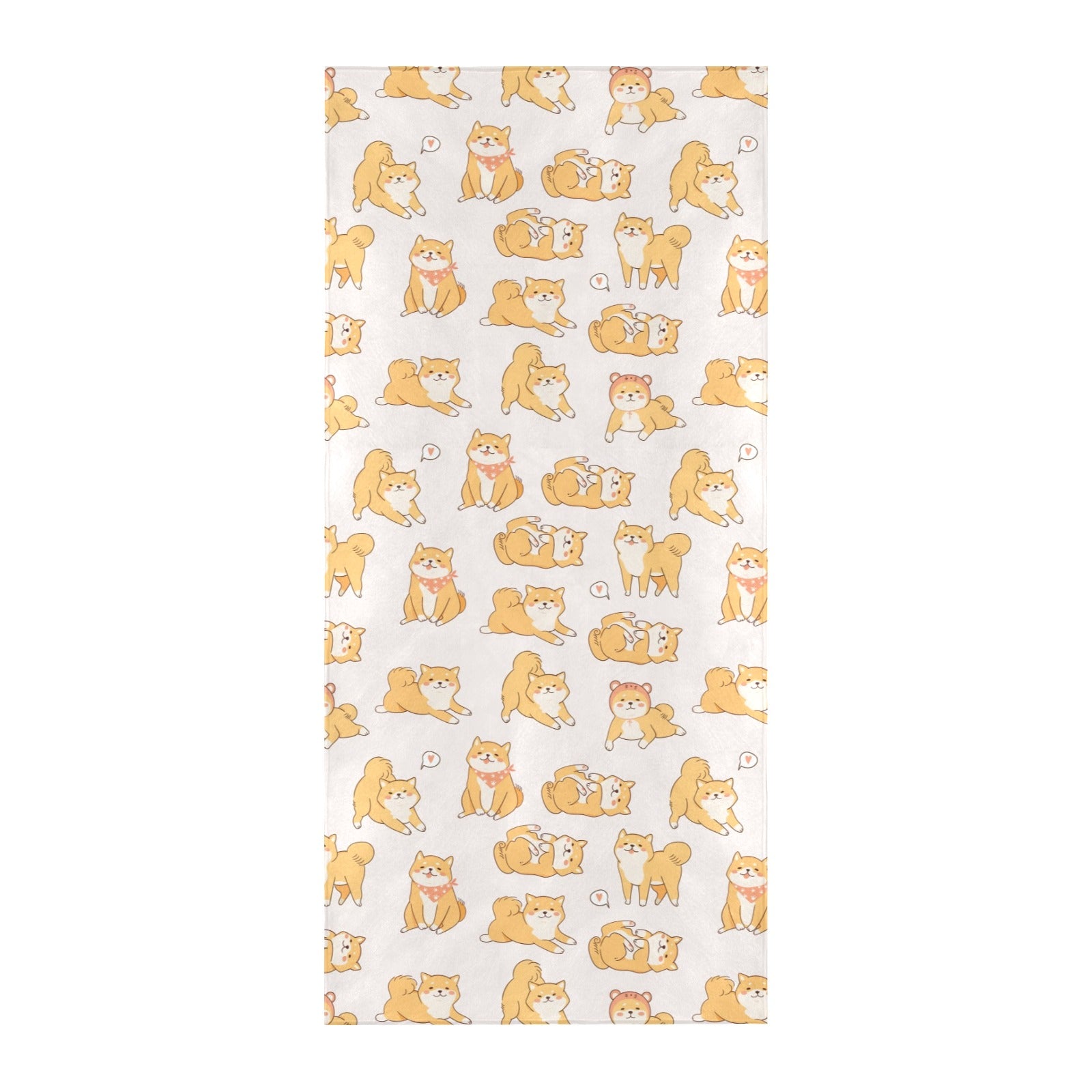 Shiba Inu Print Design LKS308 Beach Towel 32" x 71"