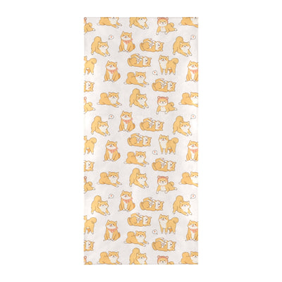 Shiba Inu Print Design LKS308 Beach Towel 32" x 71"