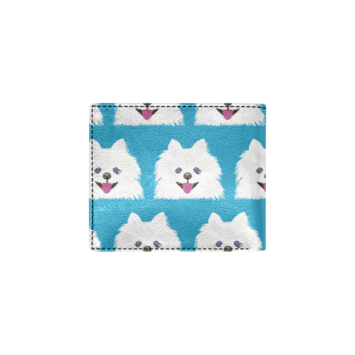 Pomeranians Pattern Print Design A05 Men's ID Card Wallet
