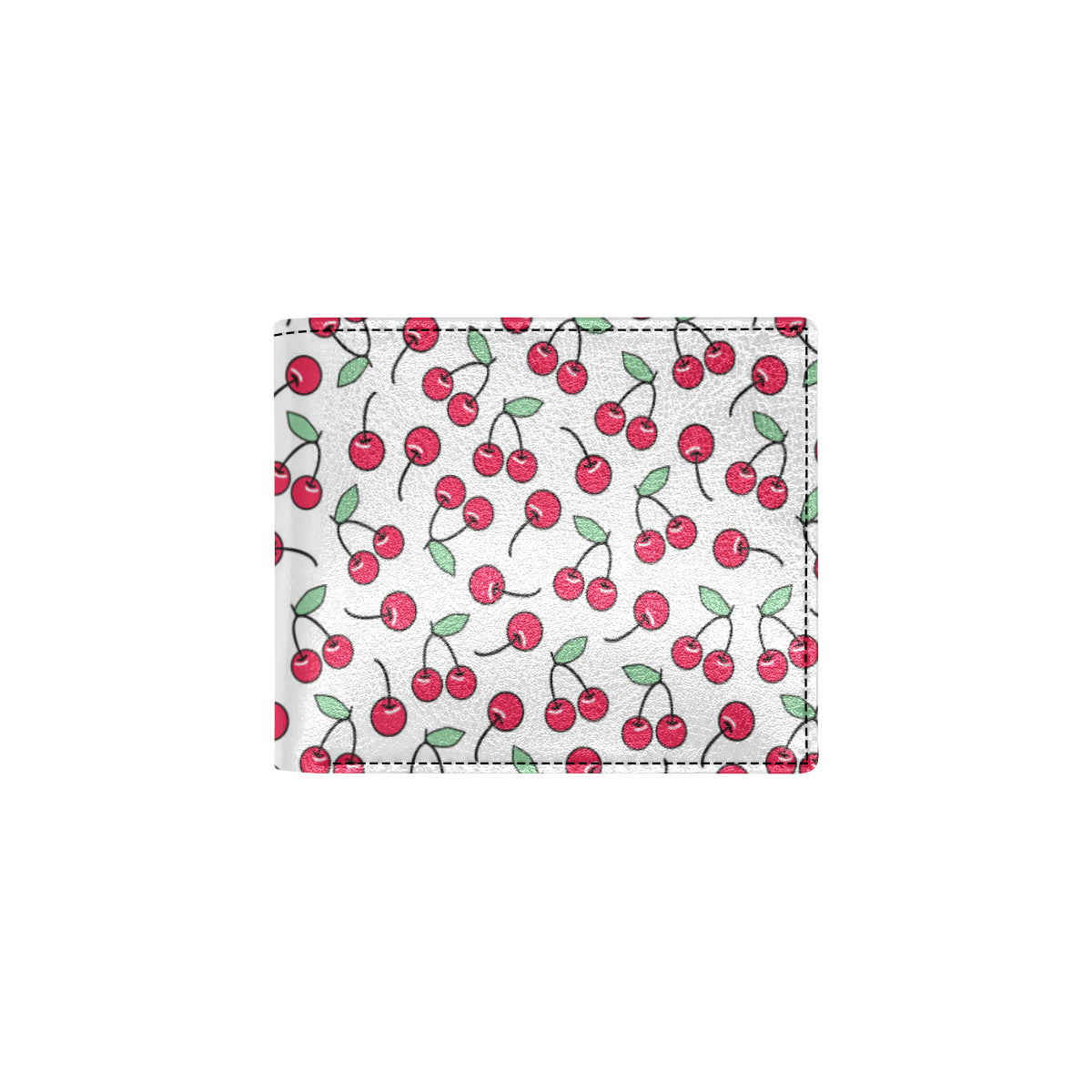 Cherry Pattern Print Design 03 Men's ID Card Wallet