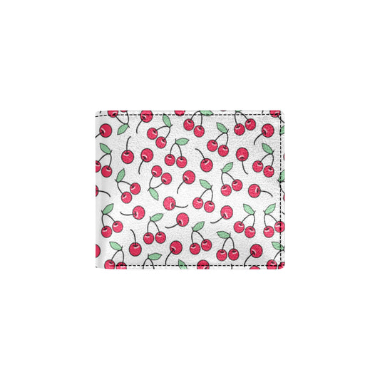Cherry Pattern Print Design 03 Men's ID Card Wallet