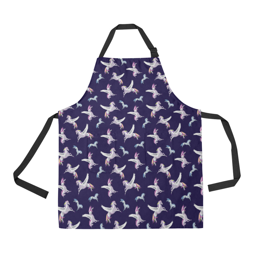 Pegasus Pattern Print Design 02 Apron with Pocket