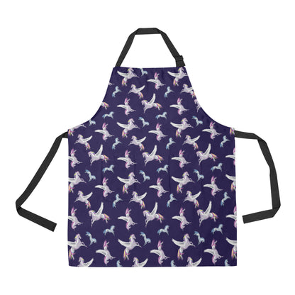 Pegasus Pattern Print Design 02 Apron with Pocket