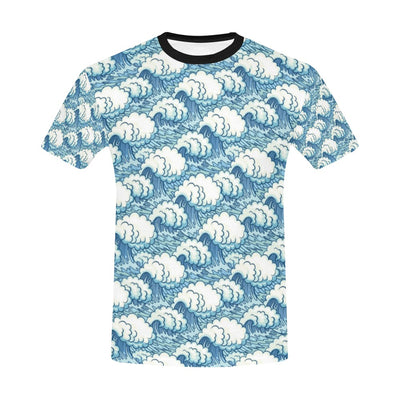 Wave Japan Style Print Design LKS304 Men's All Over Print T-shirt