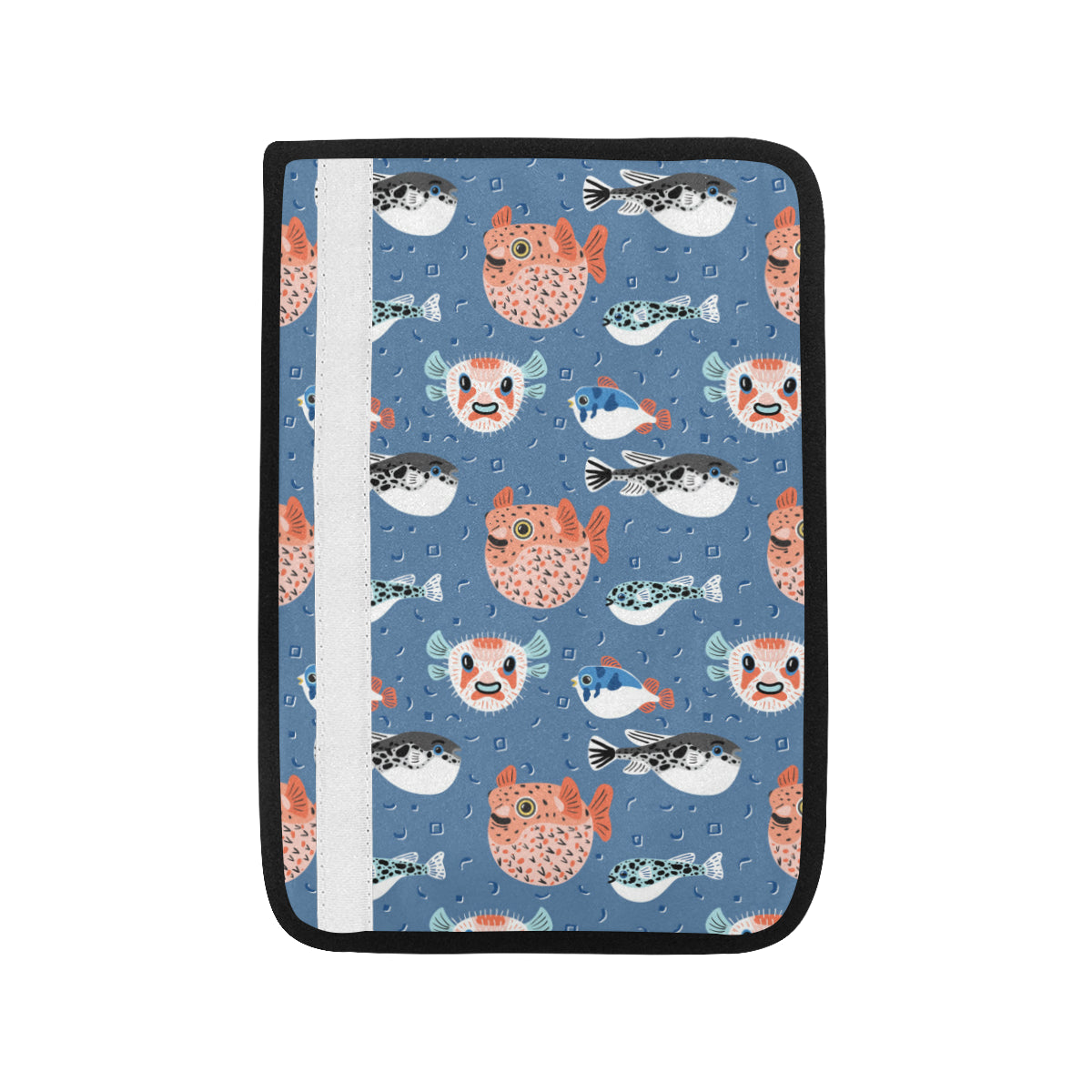 Fugu Pattern Print Design 02 Car Seat Belt Cover