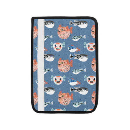 Fugu Pattern Print Design 02 Car Seat Belt Cover