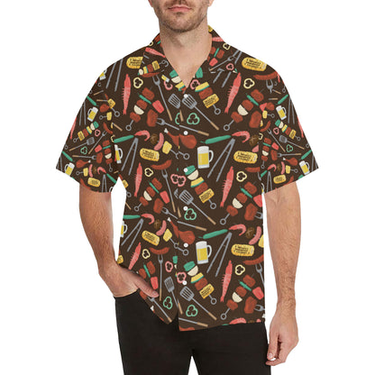 Barbecue Pattern Print Design 05 Men's Hawaiian Shirt
