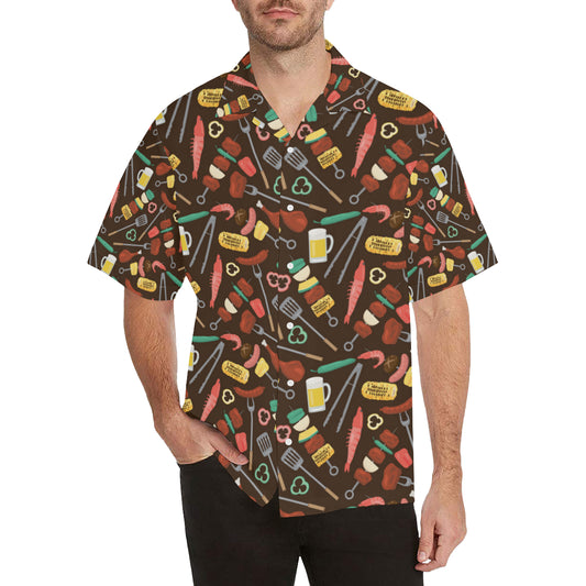 Barbecue Pattern Print Design 05 Men's Hawaiian Shirt