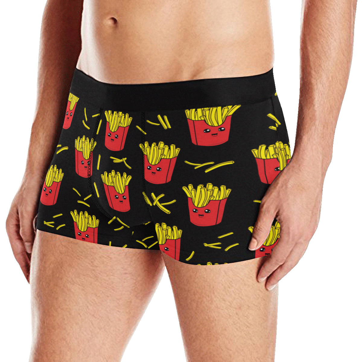 French Fried Pattern Print Design 03 Men's Boxer Briefs