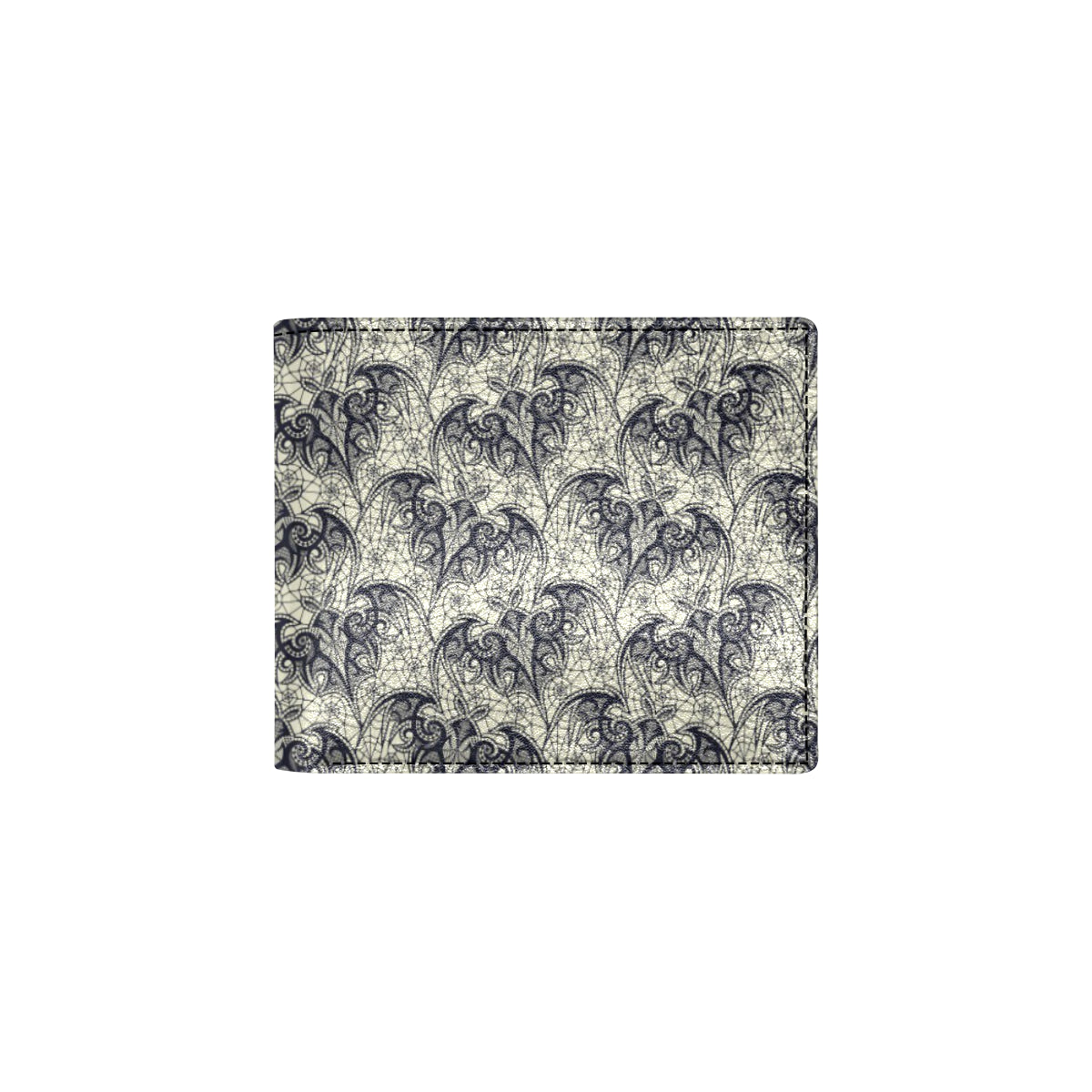 Bat Tribal Pattern Print Design 06 Men's ID Card Wallet