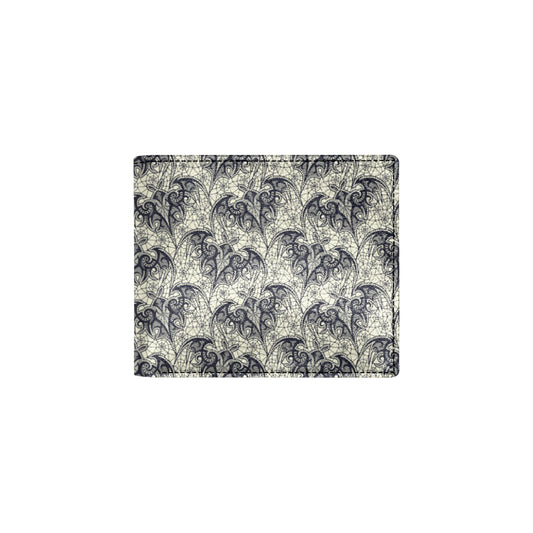 Bat Tribal Pattern Print Design 06 Men's ID Card Wallet