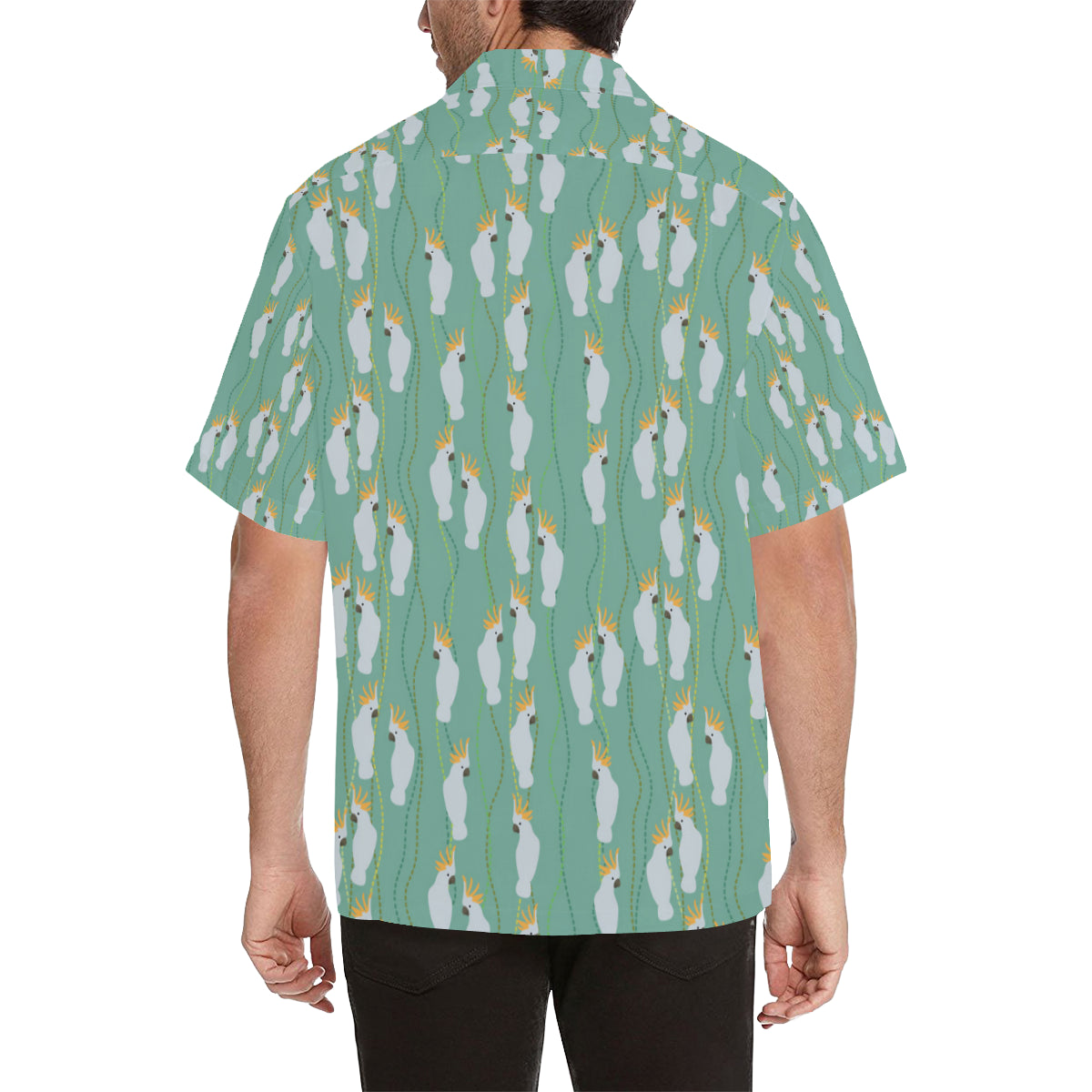 Cockatoo Pattern Print Design 01 Men's Hawaiian Shirt