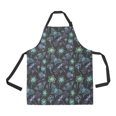 Butterfly Dragonfly Apron with Pocket