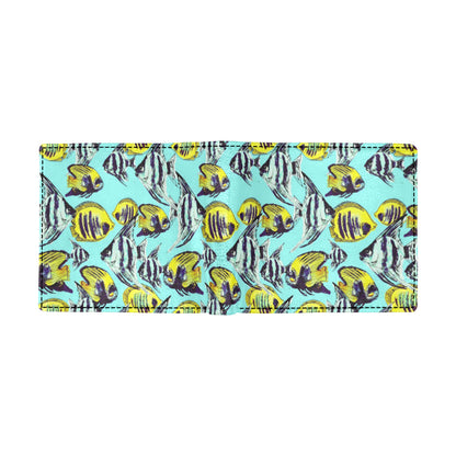 Angelfish Pattern Print Design 02 Men's ID Card Wallet