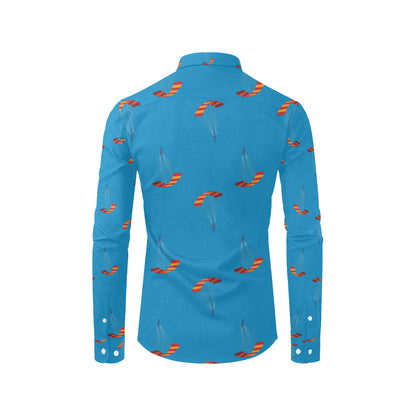 Paratrooper Pattern Print Design A01 Men's Long Sleeve Shirt