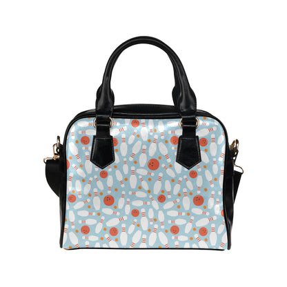 Bowling Pattern Print Design 09 Shoulder Handbag