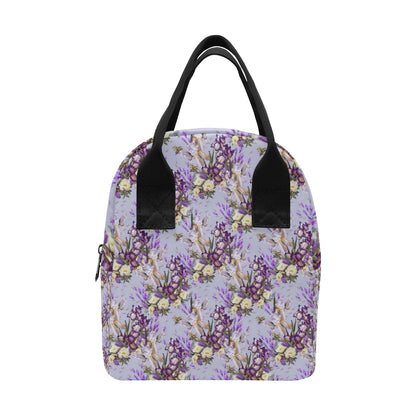 Iris Pattern Print Design IR07 Insulated Lunch Bag