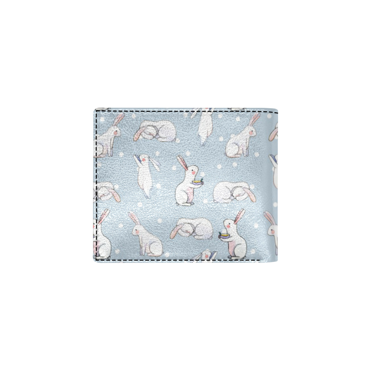 Rabbit Pattern Print Design RB06 Men's ID Card Wallet