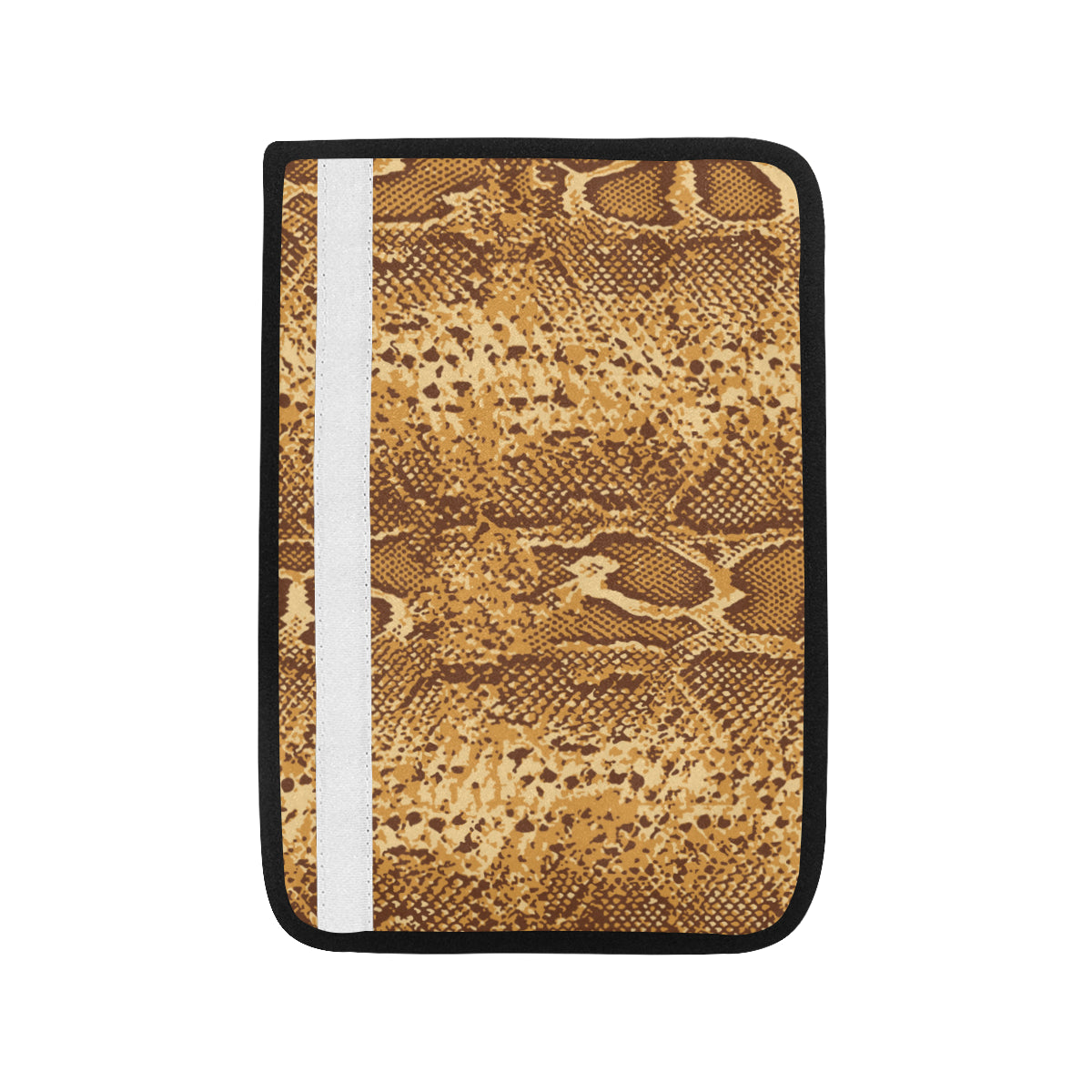 Python Brown Pattern Print Design A03 Car Seat Belt Cover