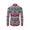 Indian Navajo Color Themed Design Print Men's Long Sleeve Shirt