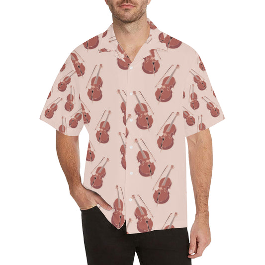 Cello Pattern Print Design 03 Men's Hawaiian Shirt