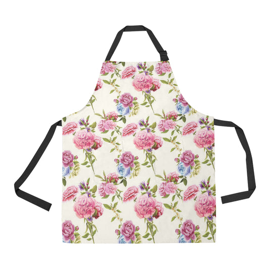Carnations Pattern Print Design CN02 Apron with Pocket