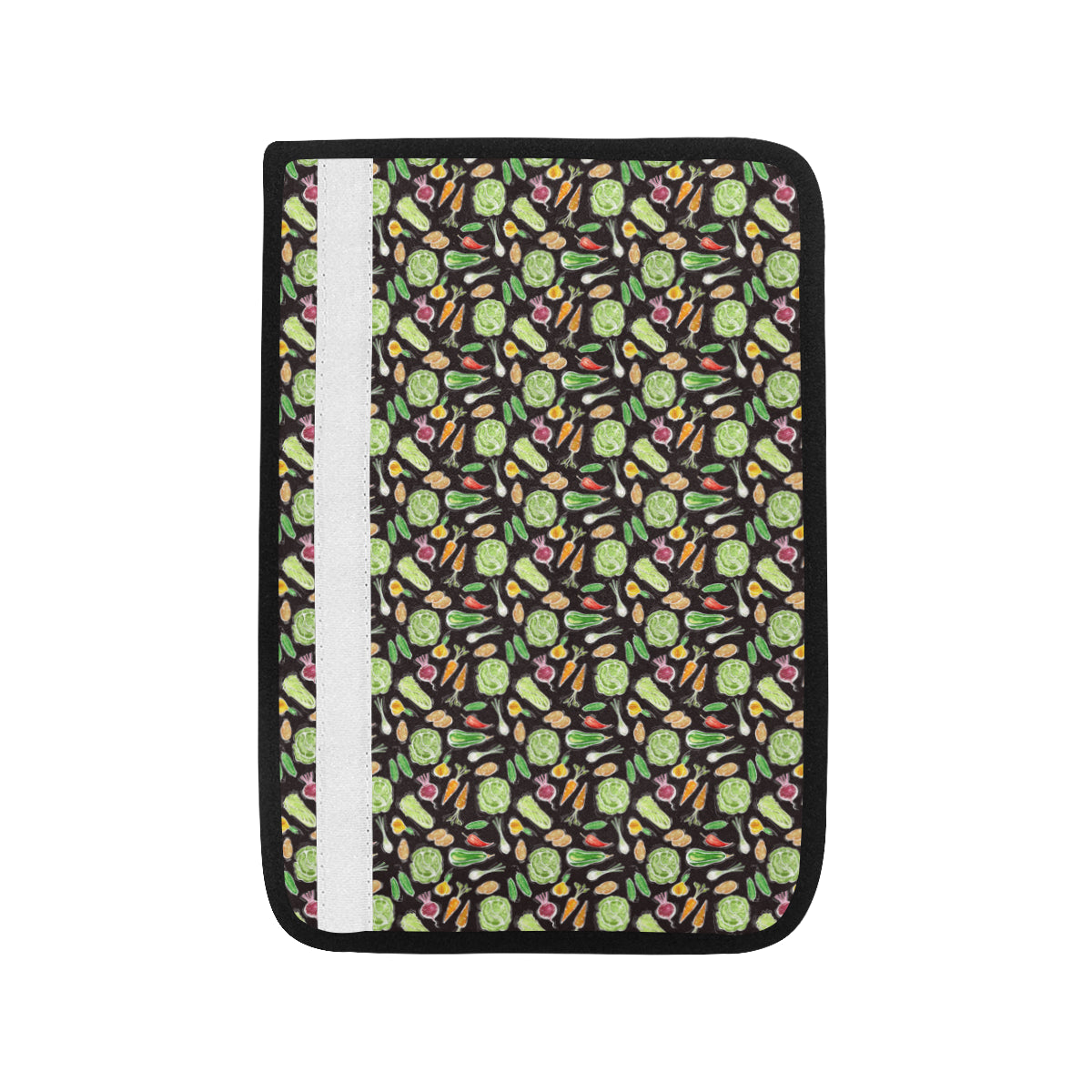 Vegan Draw Themed Design Print Car Seat Belt Cover