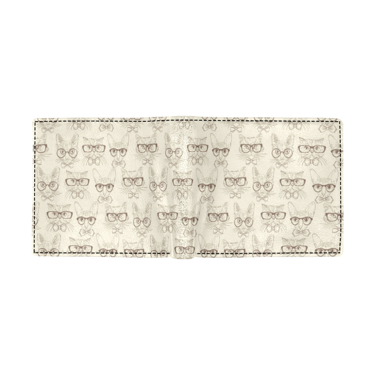 Cat Pattern Print Design 02 Men's ID Card Wallet