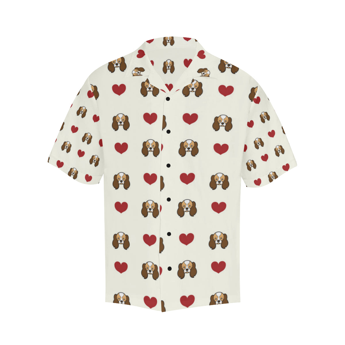 Cavalier King Charles Spaniels Pattern Print Desig Men's Hawaiian Shirt