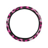 Leopard Pattern Print Design 02 Steering Wheel Cover with Elastic Edge