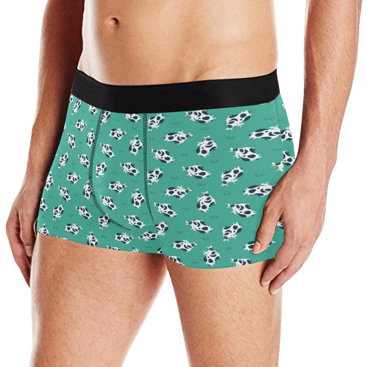 Cow Pattern Print Design 03 Men's Boxer Briefs